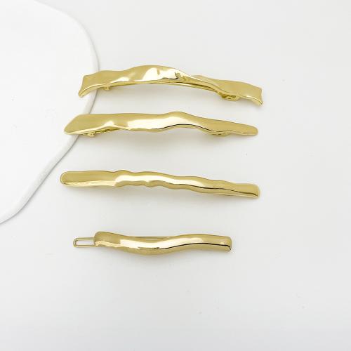 Barrette, alliage de zinc, styles différents pour le choix & pour femme, doré, Vendu par PC