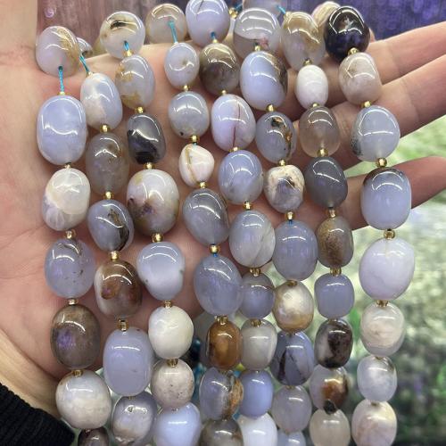 Φυσικά Χάντρες Purple Agate, Nuggets, κοσμήματα μόδας & DIY, μικτά χρώματα, 12x15mm, Sold Per Περίπου 38 cm Strand