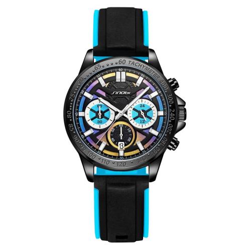 Reloj de Pulsera para Hombre, Vidrio, con silicona, Resistente al agua de la vida & Joyería & movimiento chino & multifuncional, más colores para la opción, Dial specifications:42x10mm, Vendido por UD