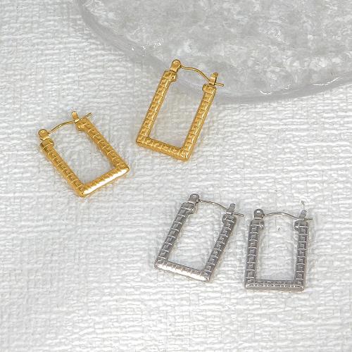 Stainless Steel Lever Terug Earring, 304 roestvrij staal, mode sieraden & voor vrouw, meer kleuren voor de keuze, 26x16mm, Verkocht door pair