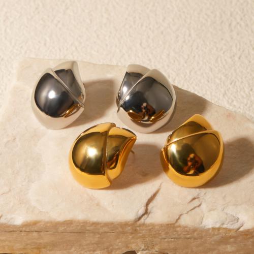 Roestvrij staal Stud Earrings, 304 roestvrij staal, mode sieraden & voor vrouw, meer kleuren voor de keuze, Verkocht door pair