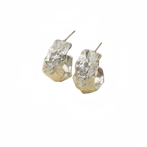 Roestvrij staal Stud Earrings, 304 roestvrij staal, plated, voor vrouw & met strass, meer kleuren voor de keuze, Verkocht door pair