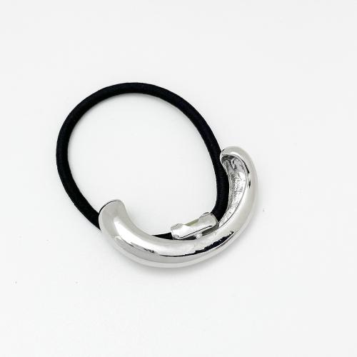 Ponytail Holder Zinc Alloy with Rubber Band for woman Sold By PC