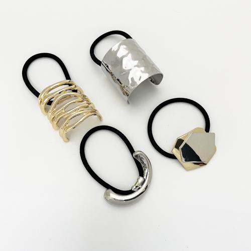 Hestehale Holder, Zinc Alloy, med Rubber Band, forskellige stilarter for valg & for kvinde, flere farver til valg, Solgt af PC