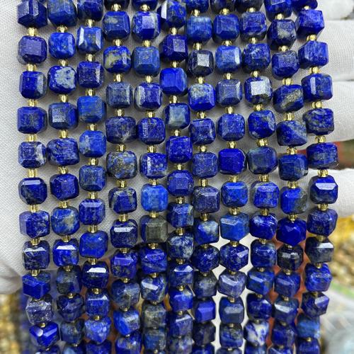 Lapis lazuli perle, Lazulit, Trg, modni nakit & možete DIY & različite veličine za izbor & faceted, lazulit, Prodano Per Približno 38 cm Strand