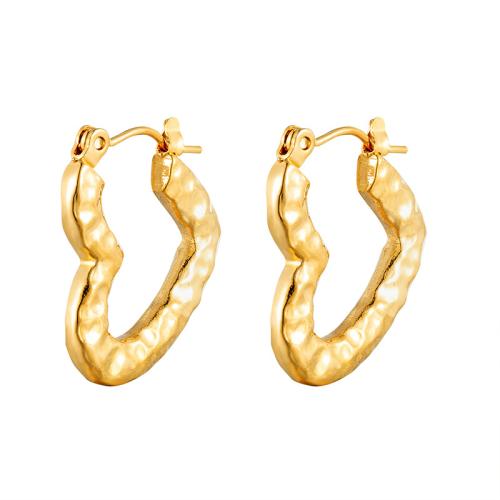 Acier inoxydable Levier Retour Earring, Acier inoxydable 304, coeur, Placage, pour femme, plus de couleurs à choisir, 20x22.40mm, Vendu par paire