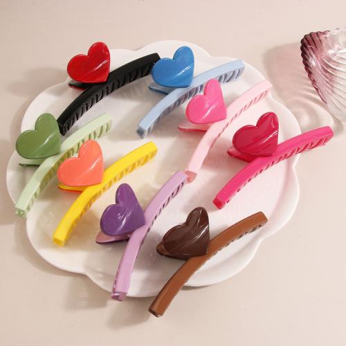 Haar Claw Clips, Plastic, moffelen vernis, voor vrouw & two tone, meer kleuren voor de keuze, 130x40mm, Verkocht door PC