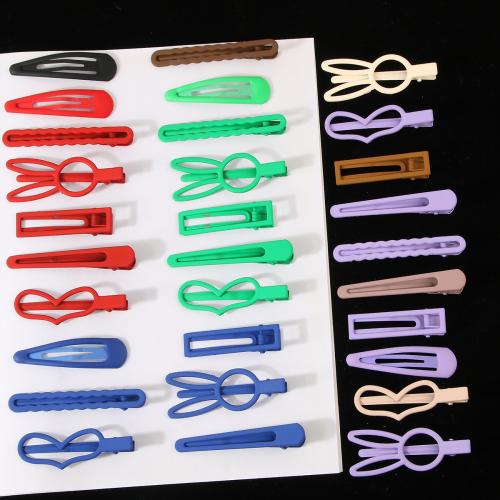 Bek Clips, Zinc Alloy, moffelen vernis, voor vrouw, meer kleuren voor de keuze, 6pC's/Lot, Verkocht door Lot