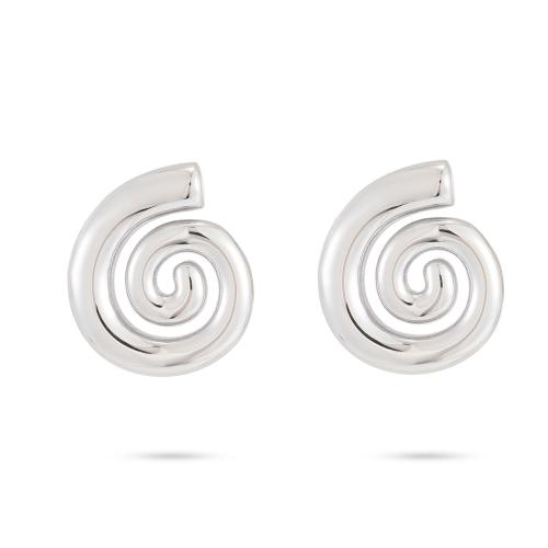 Stainless Steel Stud Earrings 304 Stainless Steel plated for woman Sold By Pair