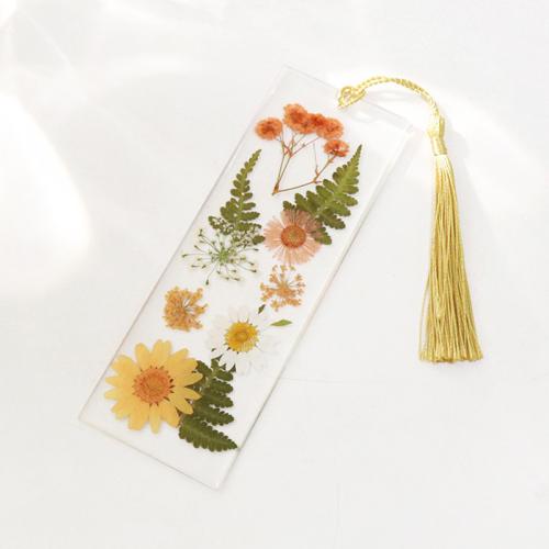 Smola bookmark, s Pamučna nit & Osu¹eni cvijet, epoksi naljepnica, različitih stilova za izbor, više boja za izbor, 145x3mm, 6računala/Torba, Prodano By Torba