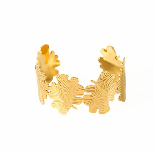 Brazalete del acero inoxidable, acero inoxidable 304, 18K chapado en oro, Joyería & para mujer, dorado, Vendido por UD