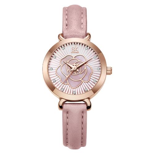 Mná Wrist Watch, Gloine, le PU, Uisce saoil resistant & jewelry faisin & gluaiseacht japanese & do bhean & le rhinestone, dathanna níos mó le haghaidh rogha, Fad Thart 19.2 cm, Díolta De réir PC