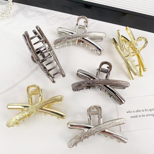 Haar Claw Clips, Zinc Alloy, plated, mode sieraden, meer kleuren voor de keuze, nikkel, lood en cadmium vrij, 70x47mm, Verkocht door PC