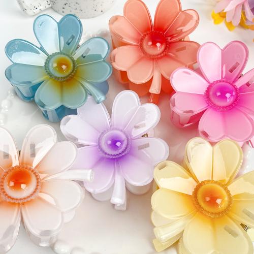 Hair Claw Clips Plastic Flower fashion jewelry Sold By PC