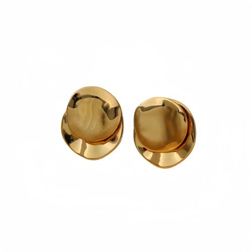 Stainless Steel Stud Earrings 304 Stainless Steel plated for woman Sold By Pair