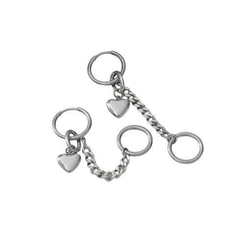 Huggie Hoop Drop Earring 304 Stainless Steel plated for woman Sold By Pair