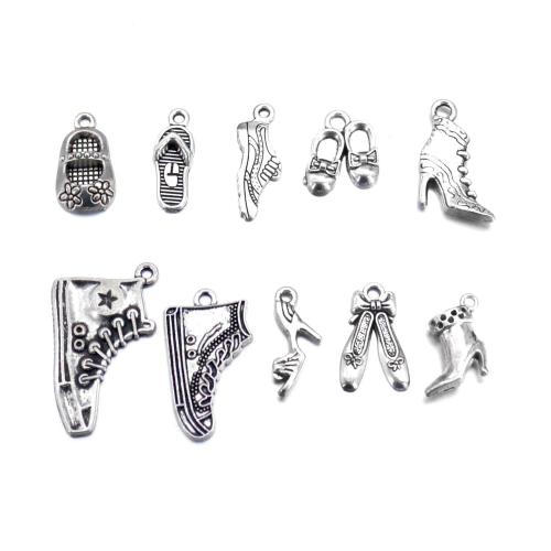 Zinc Alloy Shoes Pendants plated DIY original color Sold By Lot