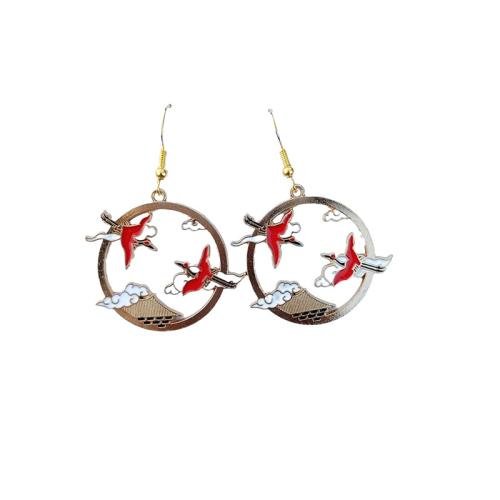 Zinc Alloy Drop Earrings & for woman & enamel Sold By Pair