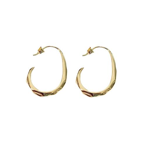 Brass Stud Earring plated for woman golden Sold By Pair