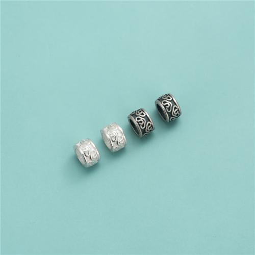 925 الخرز فضة, فضة 925, هل rondelle, ديي, المزيد من الألوان للاختيار, 6.80x4.50mm, حفرة:تقريبا 4.2mm, تباع بواسطة PC