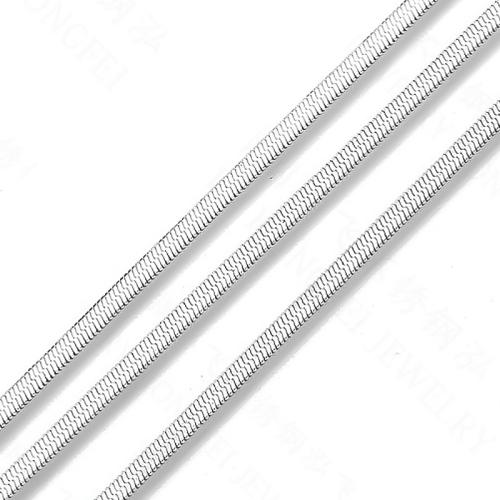 Sterling zilveren kettingen, 925 sterling zilver, DIY & verschillende grootte voor keus & slang keten, zilver, Gat:Ca 3.3mm, Verkocht door m