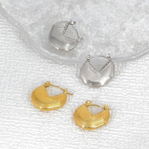 Stainless Steel Lever Terug Earring, 304 roestvrij staal, mode sieraden & voor vrouw, meer kleuren voor de keuze, 19x18mm, Verkocht door pair