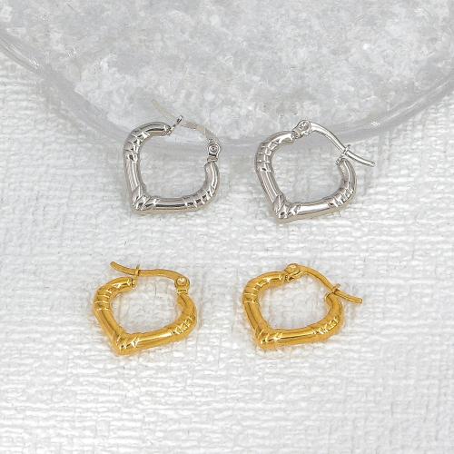 Stainless Steel Lever Terug Earring, 304 roestvrij staal, mode sieraden & voor vrouw, meer kleuren voor de keuze, 21x20mm, Verkocht door pair