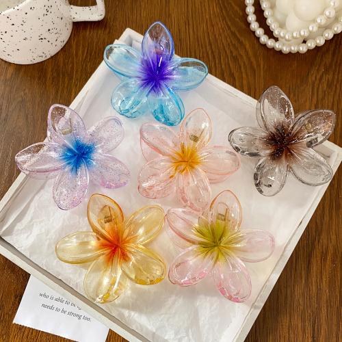 Hair Claw Clips Plastic Flower fashion jewelry Sold By PC