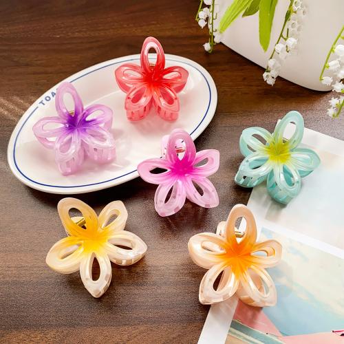 Hair Claw Clips Plastic Flower fashion jewelry Sold By PC