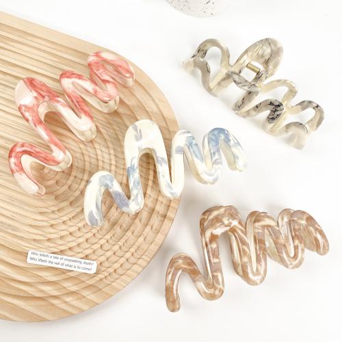 Haar Claw Clips, Plastic, mode sieraden, meer kleuren voor de keuze, 130x63mm, Verkocht door PC