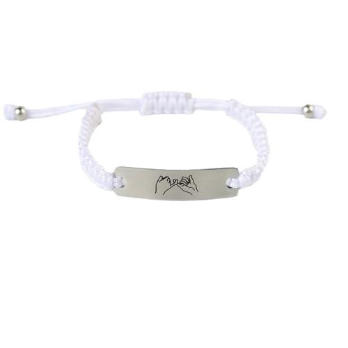 Nylon koord armbanden, Zinc Alloy, met Knoopkoord, uniseks, meer kleuren voor de keuze, Lengte 16 cm, Verkocht door PC