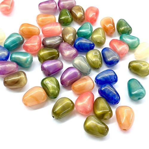 Acryl Schmuck Perlen, DIY & Emaille, gemischte Farben, 19x14mm, verkauft von PC