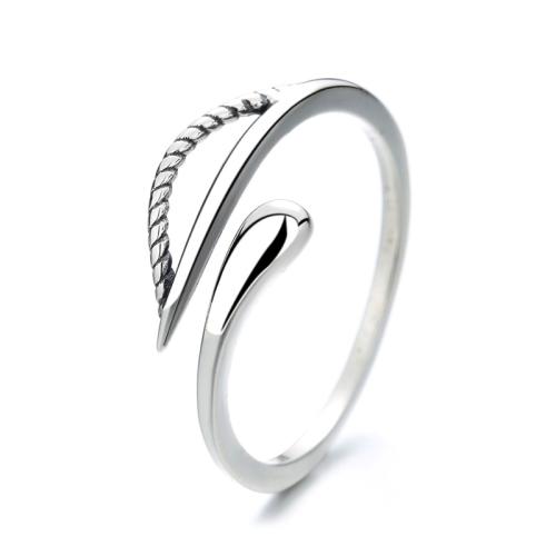 Argent sterling 925 Cuff Bague, Vintage & pour femme & creux, Taille:6-8, Vendu par PC