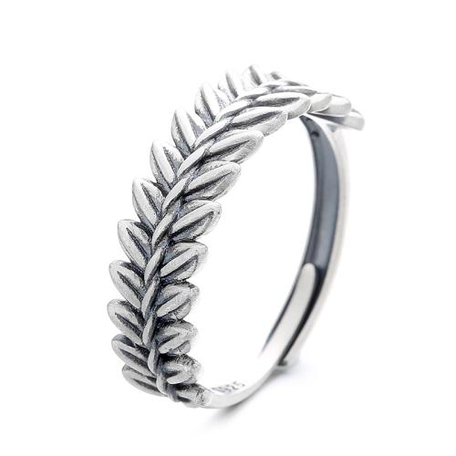 925 Sterling Silver Cuff Finger Ring Antique finish vintage & for woman US Ring Sold By PC