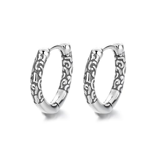 925 Sterling Silver Huggie Hoop Earring, seanré & do bhean, 11mm, Díolta De réir Péire