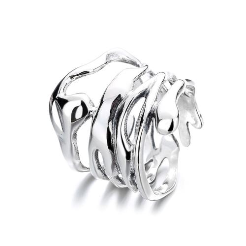 Argent sterling 925 Cuff Bague, styles différents pour le choix & pour femme, Taille:6-9, Vendu par PC