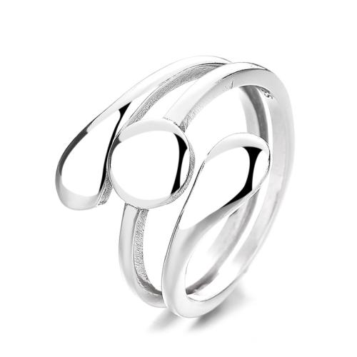 925 Sterling Silver Cuff Finger Ring vintage & for woman 15mm US Ring Sold By PC