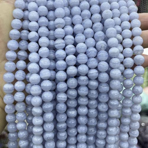 Naturliga Lila Agate Pärlor, Rund, mode smycken & DIY & olika storlek för val, purpur, Såld Per Ca 38 cm Strand