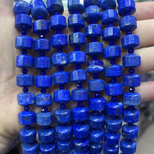 Lapis lazuli perle, Lazulit, Stan Okrugli, modni nakit & možete DIY & faceted, lazulit, Length about 8-12mm, Prodano Per Približno 38 cm Strand