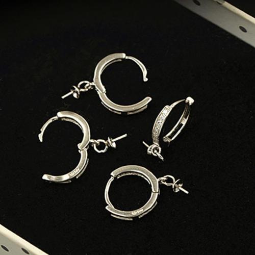 925 Sterling Silver naušnica Drop, možete DIY & micro utrti kubni cirkonij, 11.50x2mm, Prodano By par