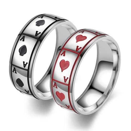 Titanium Steel Finger Ring plated fashion jewelry Sold By PC