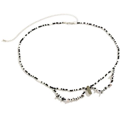 Body Chain Sieraden, Seedbead, met Natuurlijk grind & Kristal, mode sieraden & voor vrouw, meer kleuren voor de keuze, Lengte 26.7 inch, Verkocht door PC