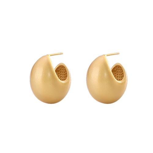 Brass Stud Earring plated for woman Sold By Pair