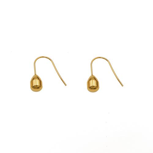 Titanium Steel  Earring plated for woman golden Sold By Pair