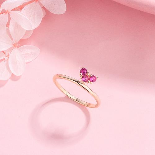 Cubic Zirconia micr3ofono pavimenta anillos de plata esterlina, Plata de ley 925, Joyería & diverso tamaño para la opción & micro arcilla de zirconia cúbica & para mujer, más colores para la opción, Vendido por UD