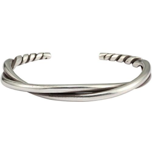 Lo zinco in lega Bangle Jewelry, lega in zinco, placcato, unisex, argento, Venduto da PC