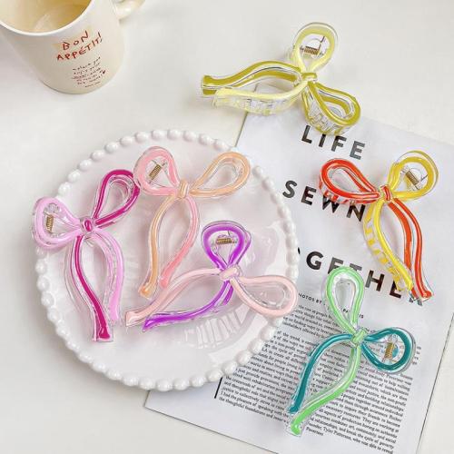 Hair Claw Clips Plastic Bowknot handmade for woman Sold By PC