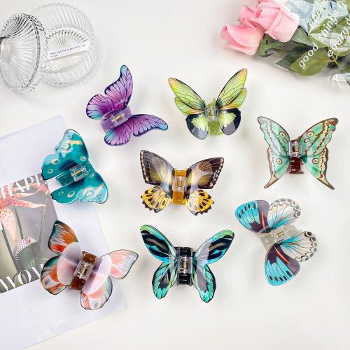 Clips de Garra, Acrílico, Mariposa, hecho a mano, diferentes estilos para la opción & para mujer, Vendido por UD