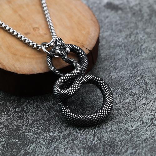 Stainless Steel Animal Pendants 304 Stainless Steel Snake polished original color Sold By PC