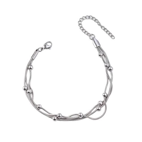 Braccialetto in titanio acciaio, Titantium acciaio, with 5cm extender chain, placcato, unisex, nessuno, Lunghezza 18 cm, Venduto da PC